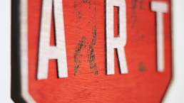 Stop Arrêt/Art. Detailed view. Seen in the streets of Montreal. We recreated for the rebels at heart. The intervention in 2001 of the Montreal artist MacLean and his daring gesture on the city’s stop signs. white background. omeech